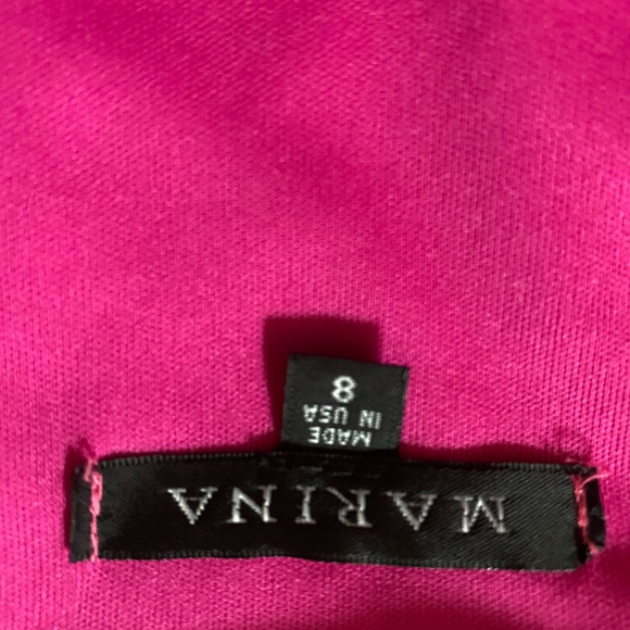 MARINA Sleeveless Fascia Pink  Dress. Size 8. - Picture 3 of 6